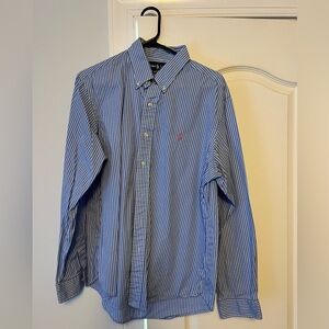 Ralph Lauren Blue and White Striped Shirt
